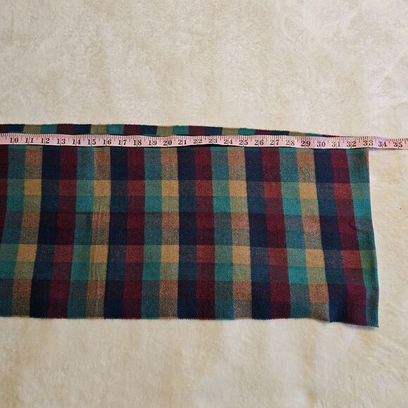 Luxury 100% Cashmere Scarf Made in Scotland Plaid Tartan Check Wrap Fringe - Picture 3 of 7
